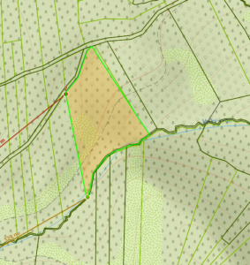 pozemok - les - mapka - Zaturcie